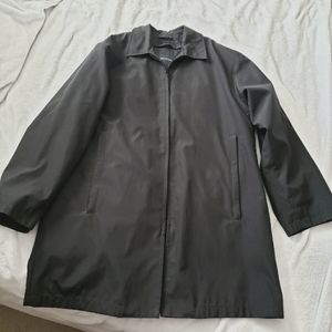 Nautica Black Raincoat Jacket w/ liner M
